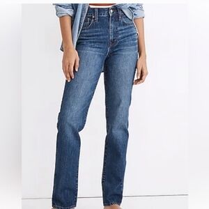 Madewell Perfect Vintage High Rise Jeans Medium Wash Womens Denim Pants Size 28